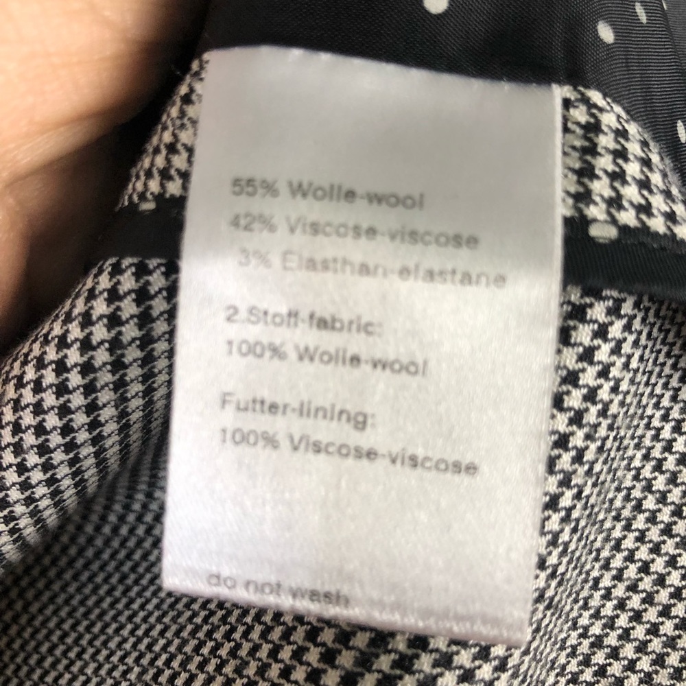 Akris Punto wool blend gray check blazer size 10 - Picture 6 of 8